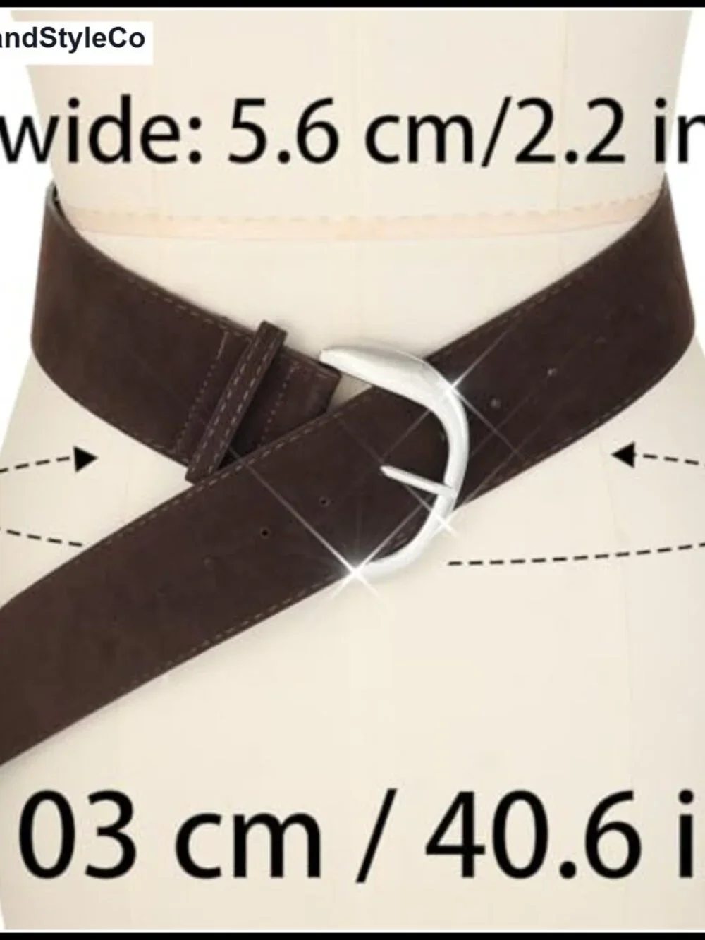 Vintage Suede Wide Belt Chunky Western Belt Women's Leather Belt
